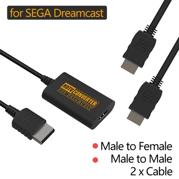 HD TV Converter HD Προσαρμοστής για το SEGA Dreamcast Κονσόλα συμβατή με HDMI Καλώδιο Υποστηρίζει Λειτουργίες Οθόνης NTSC 480i 480P PAL 576i