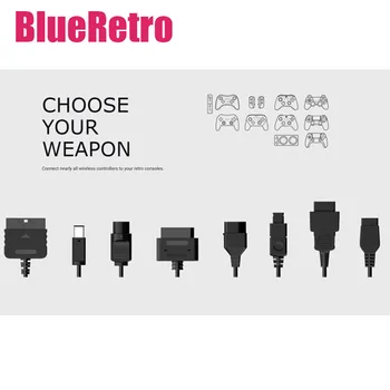 BlueRetro Ασύρματος Ελεγκτής Παιχνιδιών Μετατροπέα Multiplayer Ελεγκτές Bluetooth Adapter για NGC N64 NES SNES DC SS GEN PS1 PS2