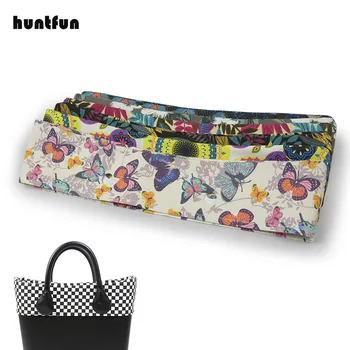 Huntfun Νέα επένδυση Floral Ύφασμα Περιποίησης για το Κλασικό Mini Obag HandbagCotton Ύφασμα Διακόσμησης για το O Τσάντα Σώμα