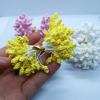 800pcs/lot 5mm DIY Τεχνητό Αφρού Λουλούδι Άνθος Μίνι Μαργαριτάρι Λουλούδια Στεφάνι το Κόμμα του Γάμου Διακόσμηση του Σπιτιού