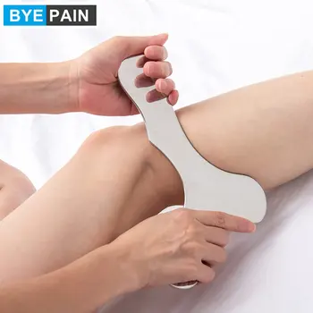 1Pcs από Ανοξείδωτο Χάλυβα Gua Sha Πιάτο Massager Εργαλείο Ξύστρα Φυσική Θεραπεία Χαλαρών Μυών Μεσημβρινή Μηχανή Μασάζ Spa Πίνακας Λειτουργίας
