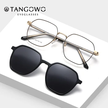 TANGOWO Οπτικό Θέαμα Πλαίσιο Άνδρες Γυναίκες Συνδετήρας Στα γυαλιά Ηλίου Πολωμένο Μαγνητικό Γυαλιά Μετακινούμενο Σχέδιο Συνταγή Γυαλιά