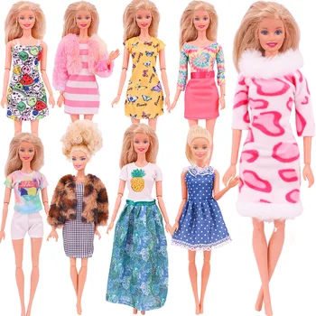 30Cm Μπάρμπι Ρούχα Φόρεμα Μόδας Ντύσιμο Casual Πουκάμισο Ένδυσης Κόμμα Φούστα Μοντέρνα Ρούχα Για 11.8 Κούκλα Παιχνίδια για τα Κορίτσια τα Δώρα Παιδιών