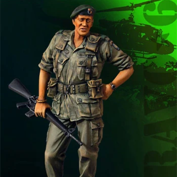 1/35 Κλίμακα Ρητίνη Σχήμα Μοντέλο Kit Σκηνή του Πολέμου του Βιετνάμ Στρατός των ΗΠΑ Single Micro Σκηνή Διάταξη Άβαφη Διασκορπισμένος Παιχνίδια DIY