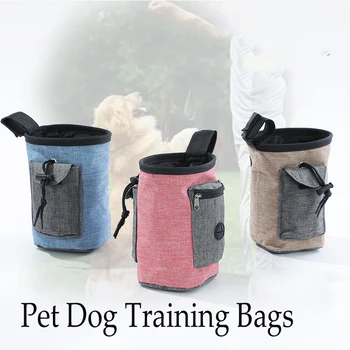 Σκυλί Μεταχειρίζεται την Σακούλα Κατάρτισης Washable Τσάντα με Λουρί Μέσης Μεταφέρουν Φορητό Τσέπης Κουτάβι Pet Παιχνίδια για το Υπαίθριο Ταξίδι Σίτιση Μέση Τσάντες