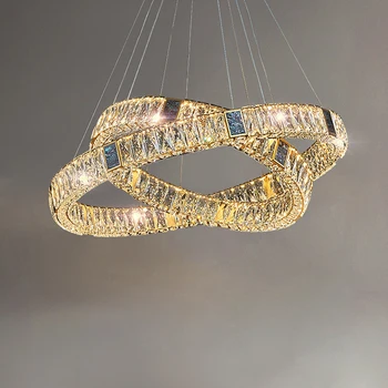 Art Deco Χρυσό, Ασήμι Κρυστάλλου των ΟΔΗΓΉΣΕΩΝ Σχεδιαστών Κρεμώντας Λαμπτήρες Φωτισμού Πολυελαίων Αναστολή Φωτιστικό Lampen Για το Δωμάτιο Dinning