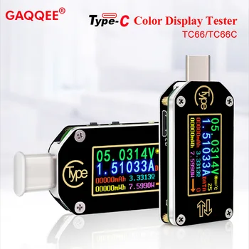 TC66/TC66C PD Σκανδάλη Βολτόμετρο Αμπερόμετρο RD USB-Τύπος Γ-Γ 2 Τάση Τρέχων Μετρητής Πολύμετρο Φορτιστής Μπαταριών Ικανότητα Ελεγκτής