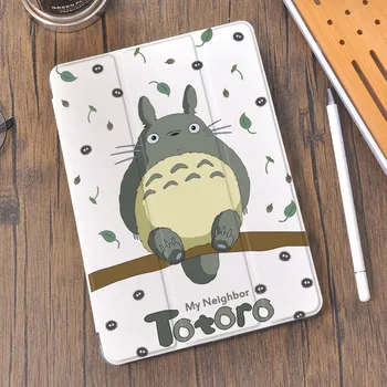 Anime Totoro για τον Αέρα iPad 4 Περίπτωση Χαριτωμένο Pro 11 2021 9η Γενιά Funda με μολυβοθήκη Μίνι 6 10.2 8ο Αέρα 2 Pro 12.9 Coque