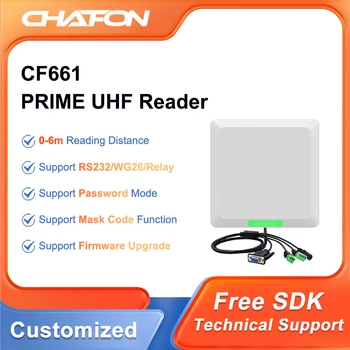 CHAFON CF661 5-6m Uhf Rfid Prime Αναγνώστης Μακροχρόνιας Σειράς Ενσωματωμένη Κεραία 6dbi RS232 WG26 ΗΛΕΚΤΡΟΝΌΜΩΝ Ethernet για τη Διαχείριση Οχημάτων