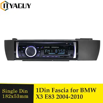 1 Din Αυτοκίνητο Στερεοφωνικό Ραδιόφωνο Επιτροπή Περιποίησης Λωρίδα Πλαισίων για τη BMW X3 E83 2004-2010 Λωρίδα Ραδιοφώνων Αυτοκινήτου DVD Frame Auto Stereo Πίνακα Επανατοποθετήστε το Κιτ