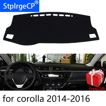Για τη Toyota corolla 2014 2015 2016-2018 Styling Αυτοκίνητο Χαλί Εξόρμησης Dashmat Ταμπλό Κάλυψης Αυτοκόλλητων ετικεττών Σκιάς Ήλιων του Πίνακα Εξόρμησης Κάλυψη Χαλί