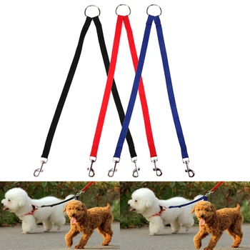 Νάυλον Pet Σκυλιών Συζευκτήρας Λουρί Περπατήματος Οδηγήσει Σχοινιών Έλξης για τα Πολύχρωμα Δύο Σκυλιά Κολάρο που Οδηγεί Κουτάβι Λουριά Σκυλιών Γατών Προμήθειες