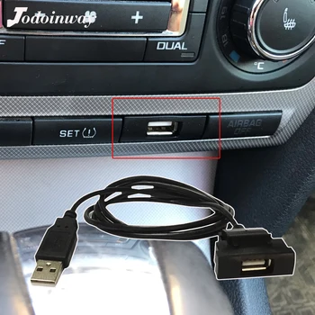 RCD510 RCD315 USB Καλώδιο Προσαρμογέα CD Changer Ραδιόφωνο Διεπαφή Επεκτείνει Βύσμα 4Pin Υποδοχή Κουμπί Για Skoda Octavia 2 2007 VW Jetta Golf 5