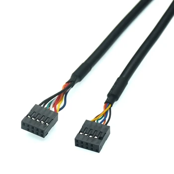 Μητρική κάρτα Mainboard 9Pin DuPont 2.54 mm USB 2.0 Αρσενικό στη Θηλυκή Επέκταση Dupont Καλώδιο Δεδοκένων Καλώδιο Γραμμών Καλωδίων 30cm για το PC DIY 0.3 m