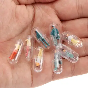 50Pcs Διαφανές Κέλυφος Κάψουλας Πλαστικό Δοχείο Χάπι Medince Χάπι Περιπτώσεις Μπουκάλι Θραύστες Κάψα Ειδώλια DIY Αξεσουάρ