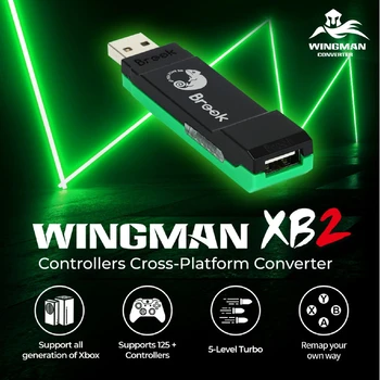 Brook Wingman XB2 Μετατροπέα Προσαρμογέα για το Xbox Αρχική/Xbox 360/Xbox One/Xbox Σειρά X|S/PC για το PS5/PS4/Switch Pro Ελεγκτές