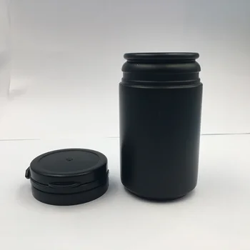 Δωρεάν αποστολή 60ML 80ml 100 Μαύρα Πλαστικά Μπουκάλια Χάπι, σκόνη βούτυρο εμπορευματοκιβωτίων συσκευασίας κάλυμμα της λαβής 50pcs Κάψα βάζο