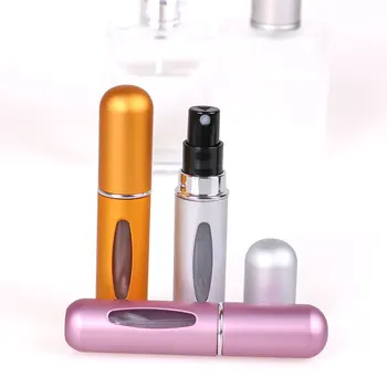 MUB-5ml Μίνι Επαναληπτικής χρήσεως Conveniet Άδειο Ψεκαστήρας Μπουκαλιών Αρώματος Αντλία Μπουκάλι Ψεκασμού Αργιλίου Καλλυντικό Εμπορευματοκιβώτιο Ταξίδια Parfum Δώρο
