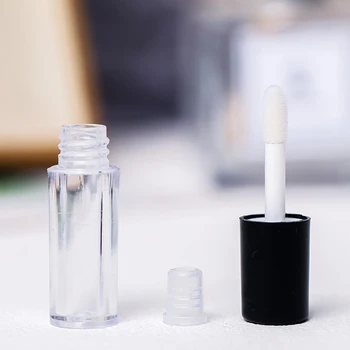 Lipgloss Σωλήνες Χονδρικής 50/100/200Pcs 1.2 ml Άδειο Αυξήθηκε Χρυσό Lip Gloss Σωλήνα Με το Καπάκι DIY Make Up Μίνι Δείγμα Καλλυντικό Εμπορευματοκιβώτιο