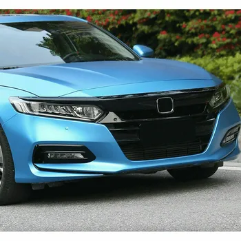 3 Mil Βινυλίου Υλικό Μπροστινά Κάγκελα Χρωμίου Διαγράψετε Μπλακάουτ Precut Βινυλίου Περιποίηση Για Honda Accord 2018-2020 Αυτοκόλλητη Ετικέττα Αυτοκινήτων