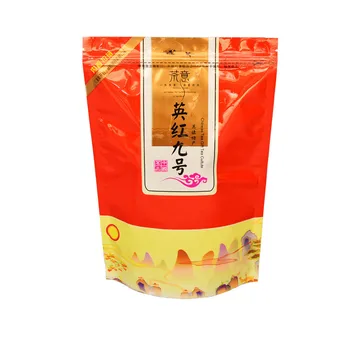 Κίνα Jinjunmei Μαύρο Τσάι Lapsang Souchong Χαρτί Τσάντα Φερμουάρ Σφραγισμένα αυτοφερόμενη Τσάντα Συσκευασίας Τσαγιού ΌΧΙ Τσάντα Συσκευασίας