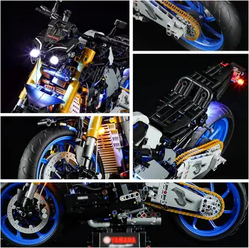 Hprosper Φω'τα των ΟΔΗΓΉΣΕΩΝ Για 42159 Τεχνική Yamaha MT-10 SP Μοτοσικλετών δομικά στοιχεία Φωτισμός DIY Δώρο Παιχνιδιών (Μόνο Συμπεριλαμβανομένων των Λαμπτήρων)