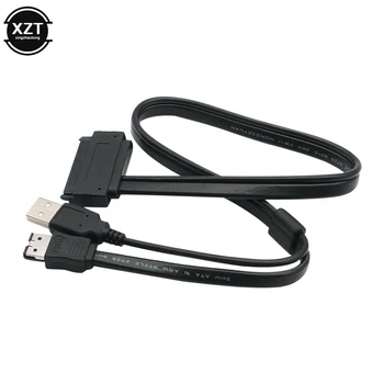 50cm Σκληρού Δίσκου SATA 22Pin να eSATA Δεδομένων USB που Τροφοδοτείται Καλώδιο Προσαρμογέα Μετατροπέα για HDD Οδηγός Lap-top