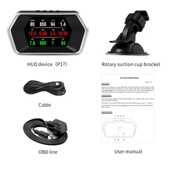 ΝΈΑ Multi-λειτουργία LCD Όργανο OBD+το ΠΣΤ Διπλό Σύστημα HUD Αυτοκίνητο OBD2 GPS HUD Head Up Display Smart Συναγερμού Ψηφιακό Ταχύμετρο