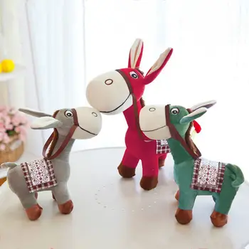 Δημιουργική Γεμιστά Γάιδαρο Κούκλα Χαριτωμένο Ζώο Μαλακά Χνουδωτά παιχνίδια για τα Παιδιά, Δώρο για τα Γενέθλια Διακόσμηση Σπίτι