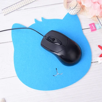 Οπτικό Trackball PC Πυκνώσει Μαξιλάρι Ποντικιών Αισθάνθηκε Ύφασμα 220*220*3mm Καθολική Χαριτωμένο Γάτα MousePad Χαλιών Για το Lap-top PC Ταμπλετών Υπολογιστών