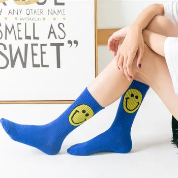 Μόδας Μεγάλο Πρόσωπο για τις Γυναίκες Συν Μέγεθος Κάλτσες Βαμβακιού Δημιουργική Προσωπικότητα Καθαρό Χρώμα Αστεία Κάλτσες για τις Κυρίες Meias